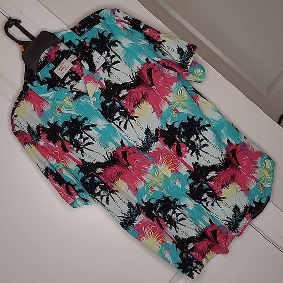 Thread Wave sz M/M 100% rayon button front shirt - Picture 1 of 7